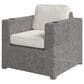 Hearth and Haven Outdoor Armchair with Cup Holders and Gray Wicker in Cream, , large