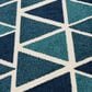 Central Oriental Terrace Tropic Isocele 2346NQ58EC.084 5" x 7"3" Snow and Turquoise Area Rug, , large
