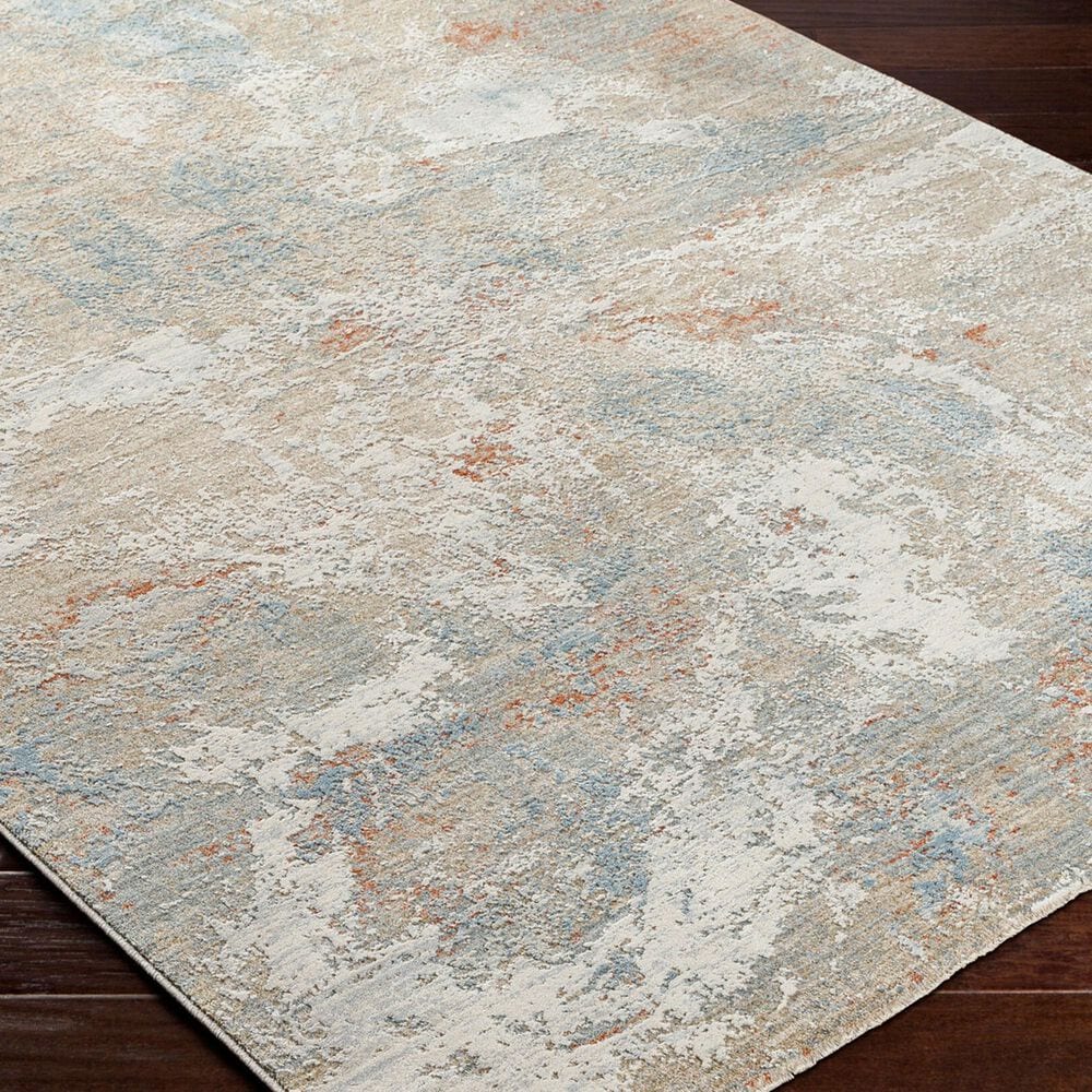 Surya Brunswick Taupe, Gray, Cream, Blue, Light Slate and Seafoam 12' x 15' Area Rug, , large
