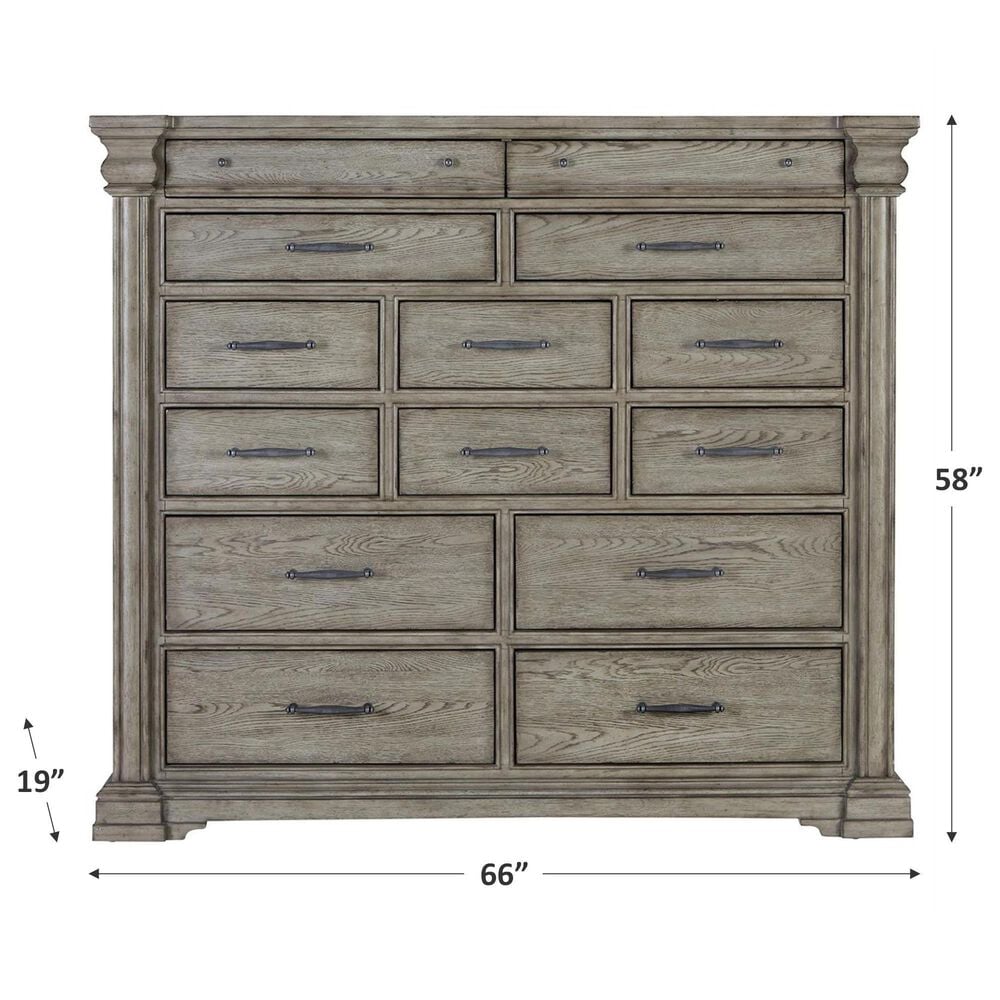 Chapel Hill Madison Ridge 14 Drawer Master Chest in Bluff Gray, , large
