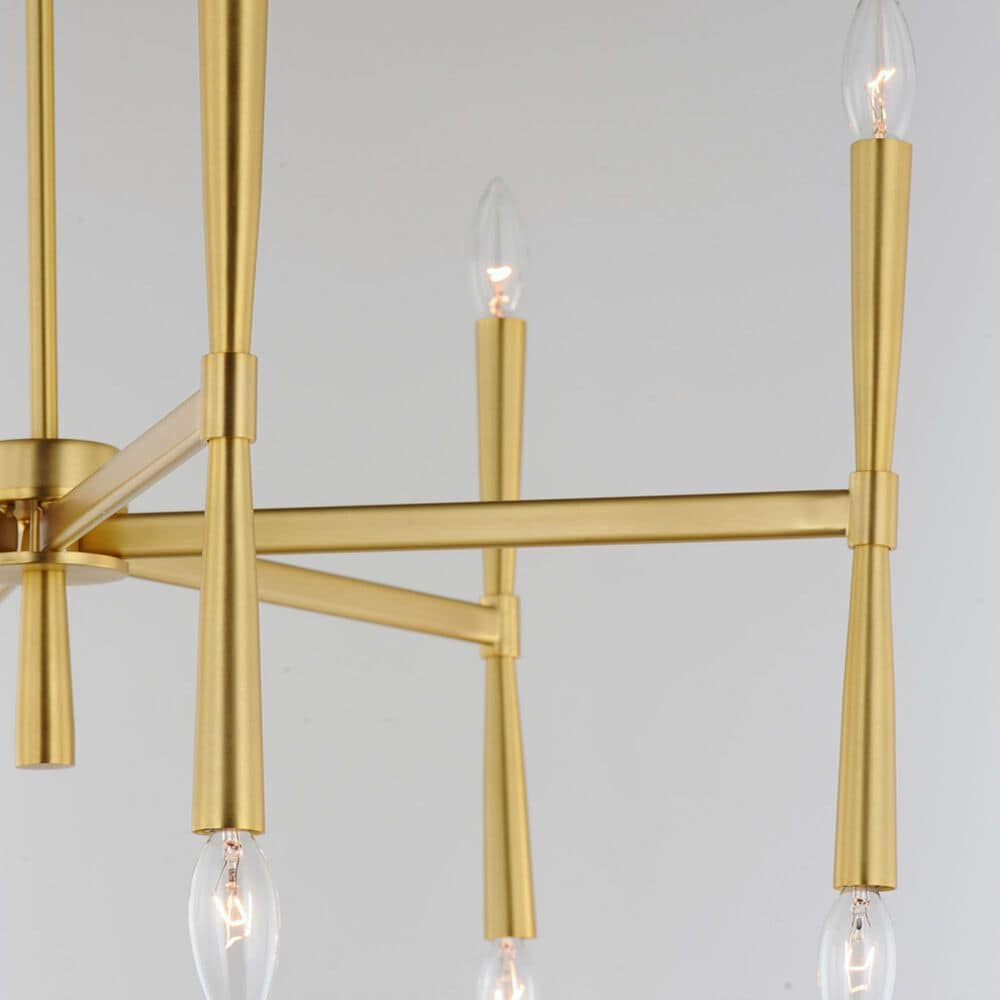 Maxim Lighting Rome 12-Light Chandelier in Satin Brass, , large