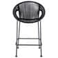 Armen Living Acapulco Patio Counter Height Bar Stool in Black, , large