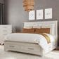 Mayberry Hill Canterbury Queen Storage Bed in Ivory, , large