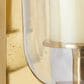 Maple and Jade 16" Single Indoor/Outdoor Wall Mount Candle Holder in Polished Gold and Clear, , large
