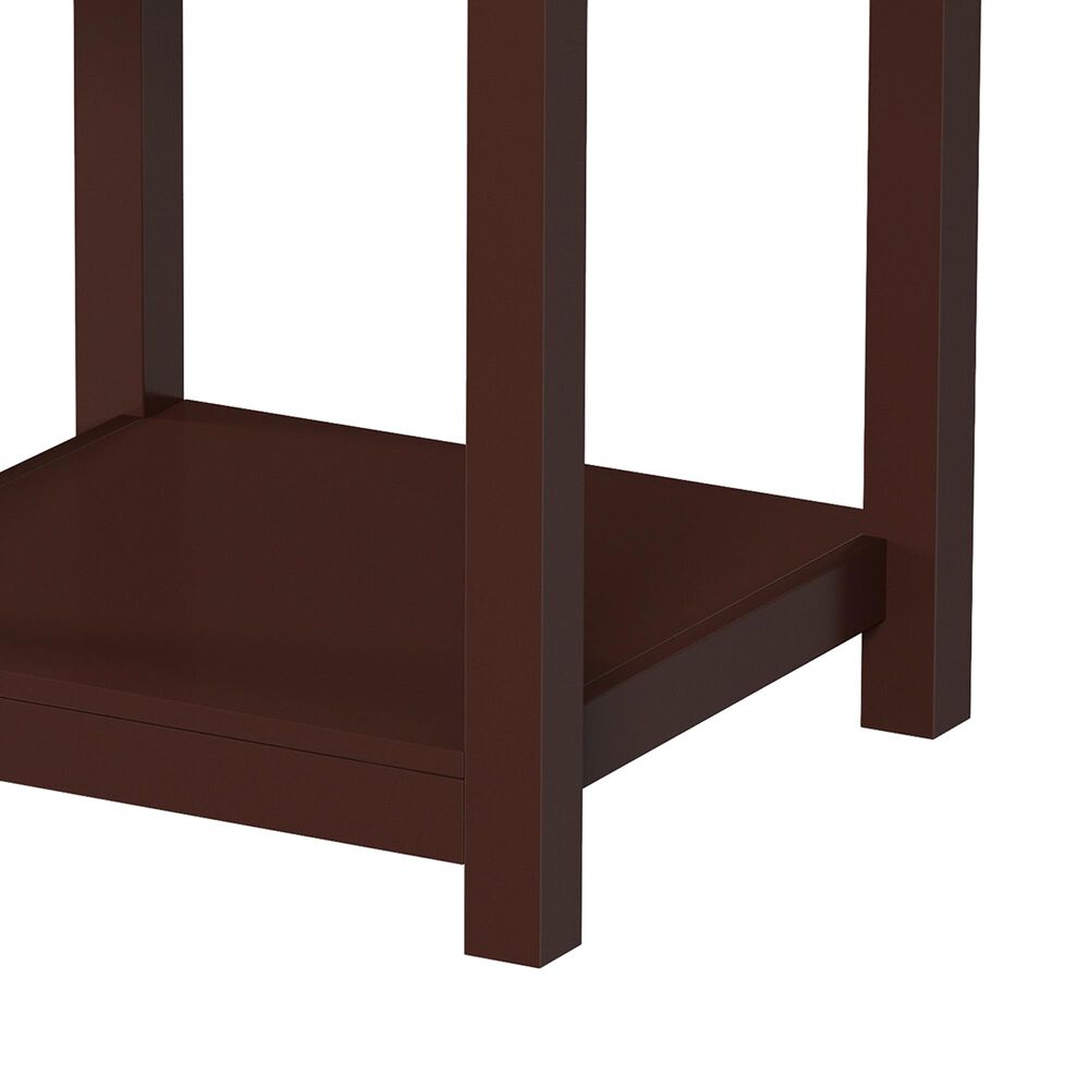 Timberlake Hastings Home 1-Drawer End Table in Dark Brown, , large