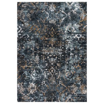 RIZZY Elite 10" x 13" Charcoal and Denim Area Rug, , large