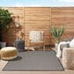 Nourison Courtyard Black and White 5" x 7" Indoor/Outdoor Area Rug, , large