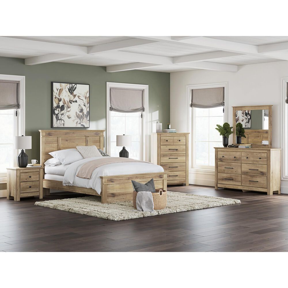 Ashley Makidern 2-Piece Queen Panel Bedroom Set in Natural Brown, , large