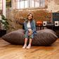 Jaxx 5.5" Pillow Bean Bag Pillow in Chocolate, , large