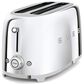 Smeg 4-Slice Retro Style Toaster in Stainless Steel, , large