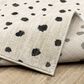ROW by Oriental Weavers Hunter Polka Dots Beige and Black 6"7" x 9"6" Area Rug, , large