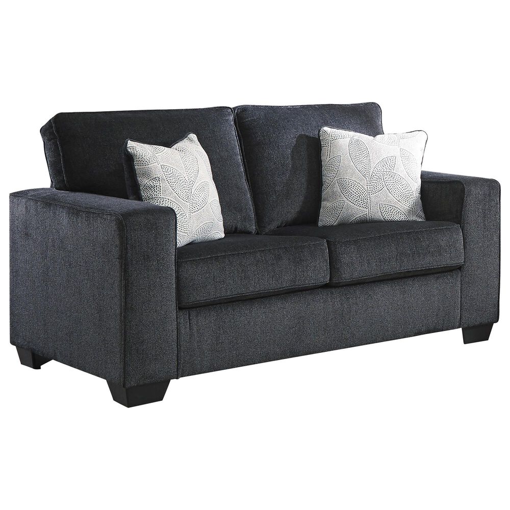Ashley Altari Stationary Sofa and Loveseat Set in Slate, , large
