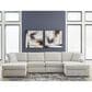 Ashley Modmax 4-Piece Sectional with Double Chaise in Oyster, , large