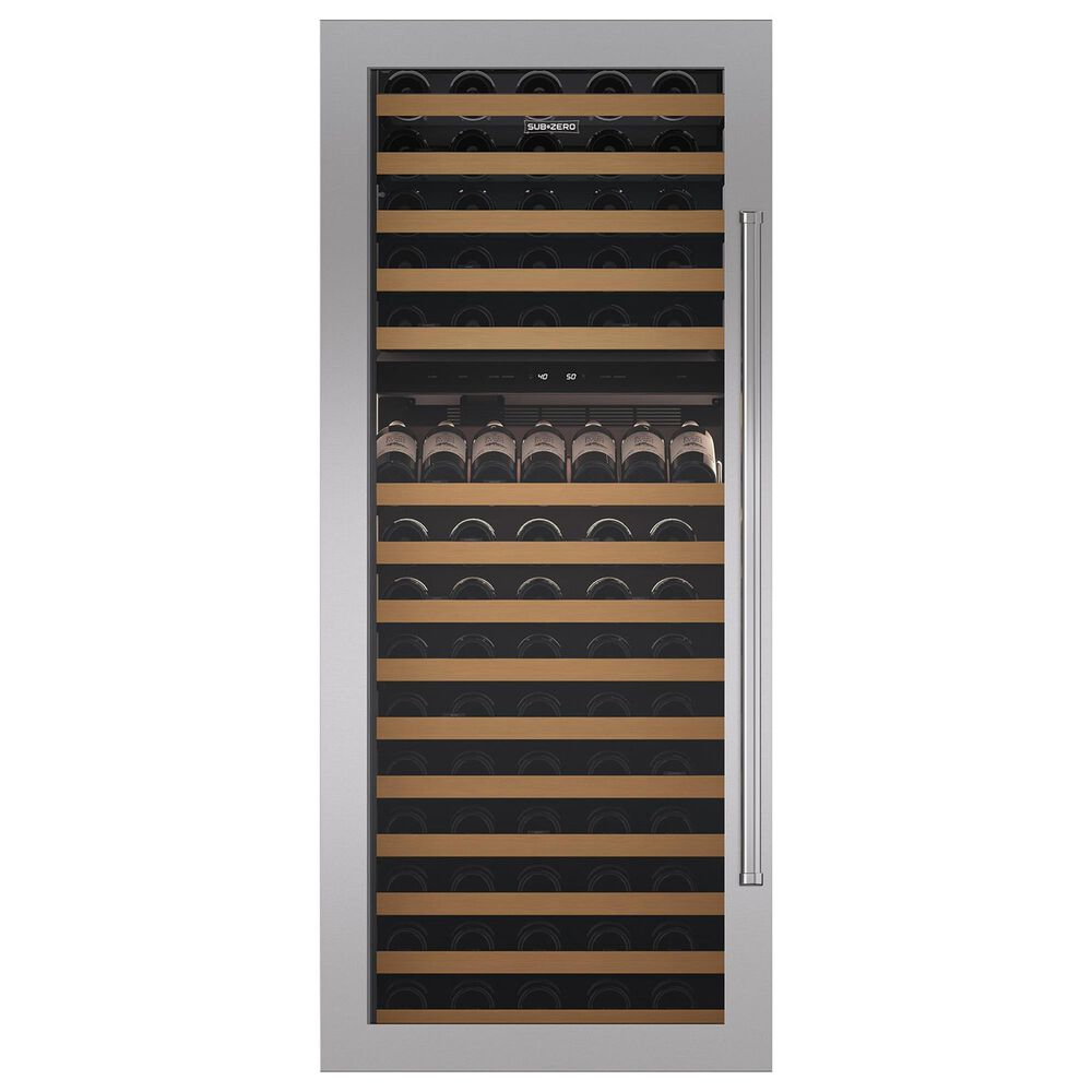 Sub-Zero Classic Series 30" Flush Inset Front Panel with Pro Handle in Stainless Steel, , large