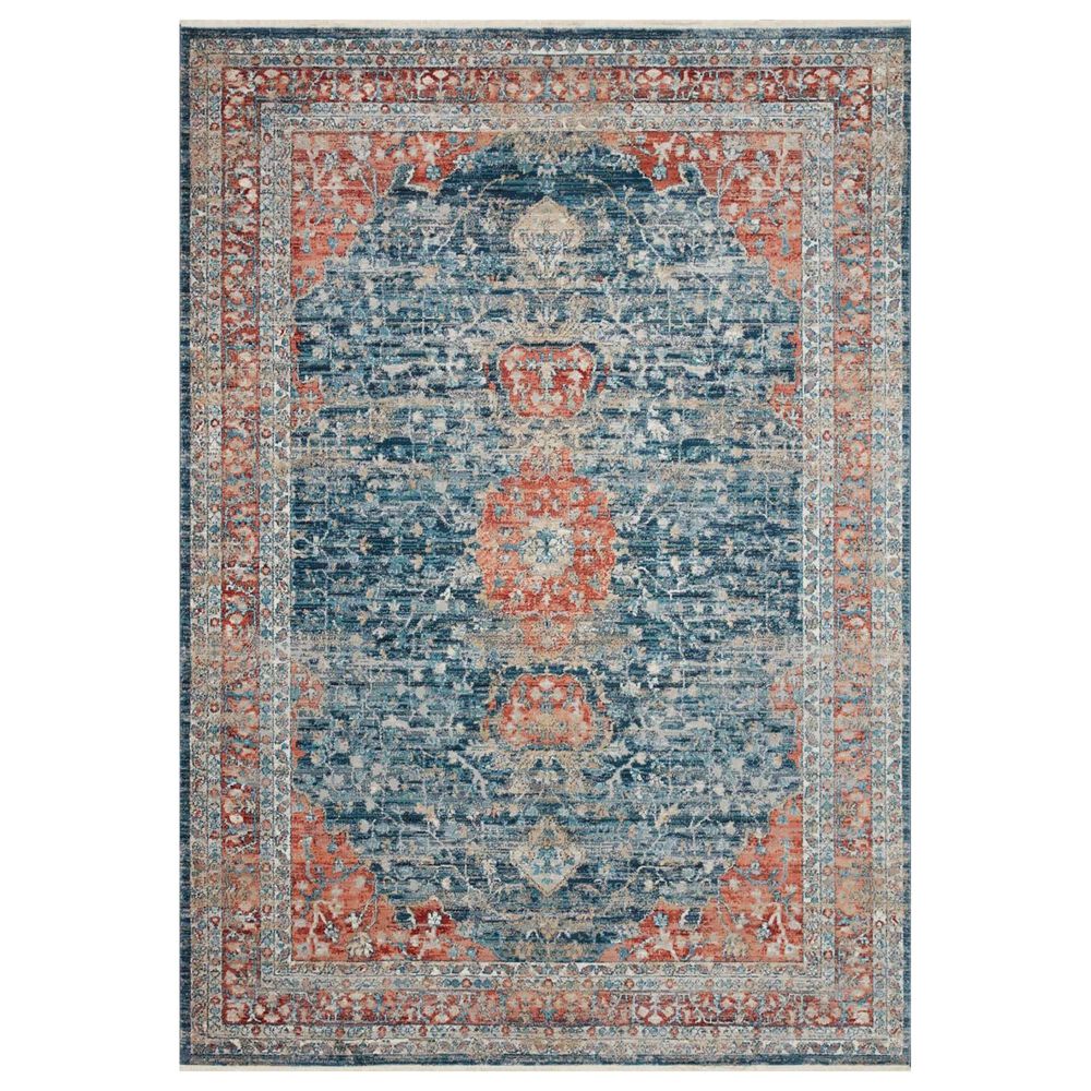 Magnolia Home Elise ELI-05 2"8" x 4" Navy and Red Area Rug, , large