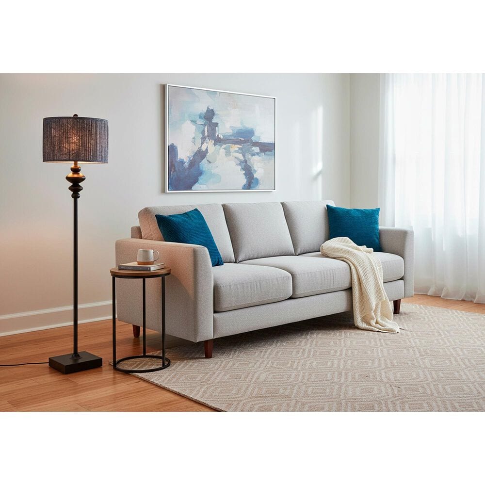 Adesso Samira Floor Lamp in Black, , large