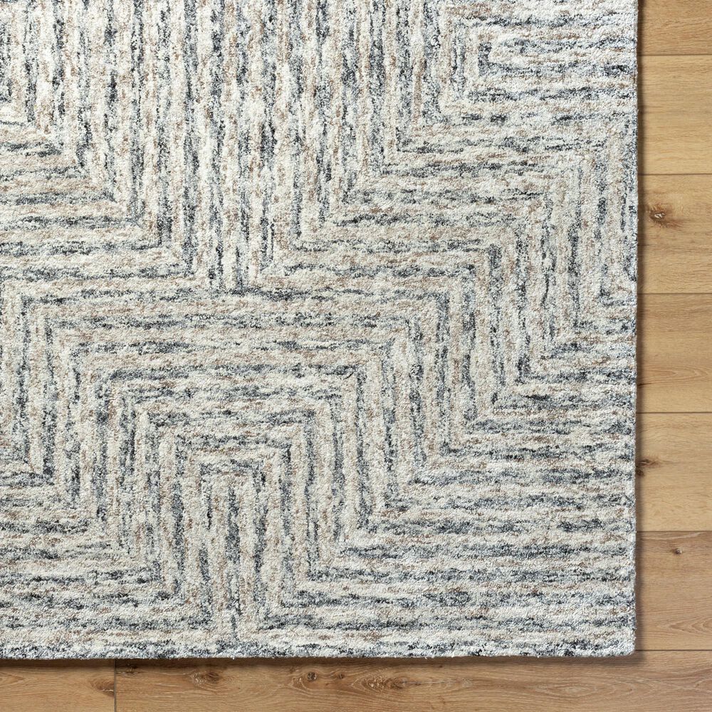 Surya Falcon Light Gray, Taupe and Dark Brown 8&#39; x 10&#39; Area Rug, , large
