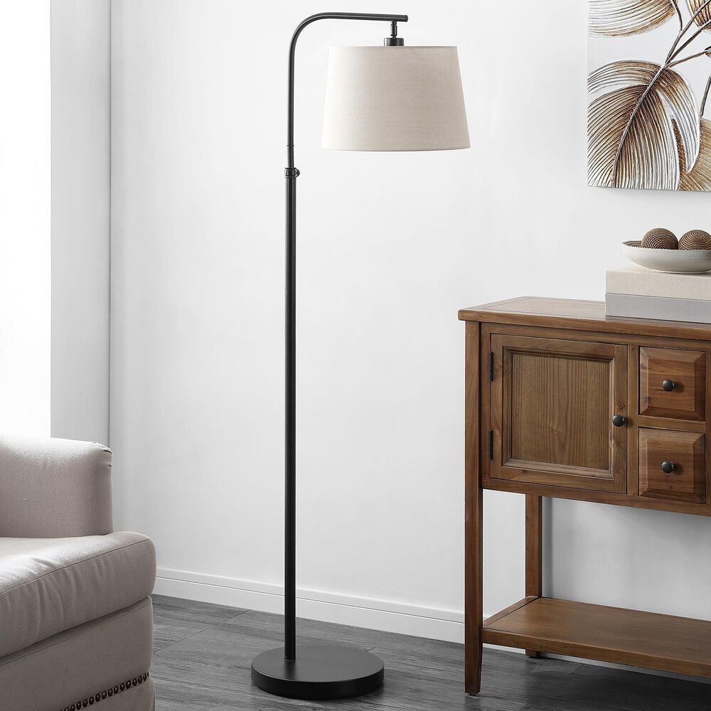 Safavieh Octavius Floor Lamp in Black, , large