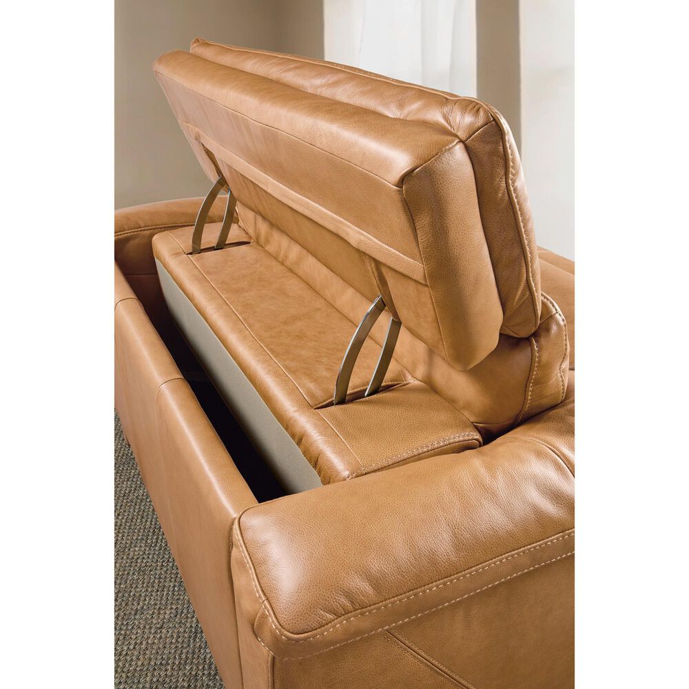 Hooker Furniture Jericho Power Recliner with Power Headrest in Dallas Toffee, , large