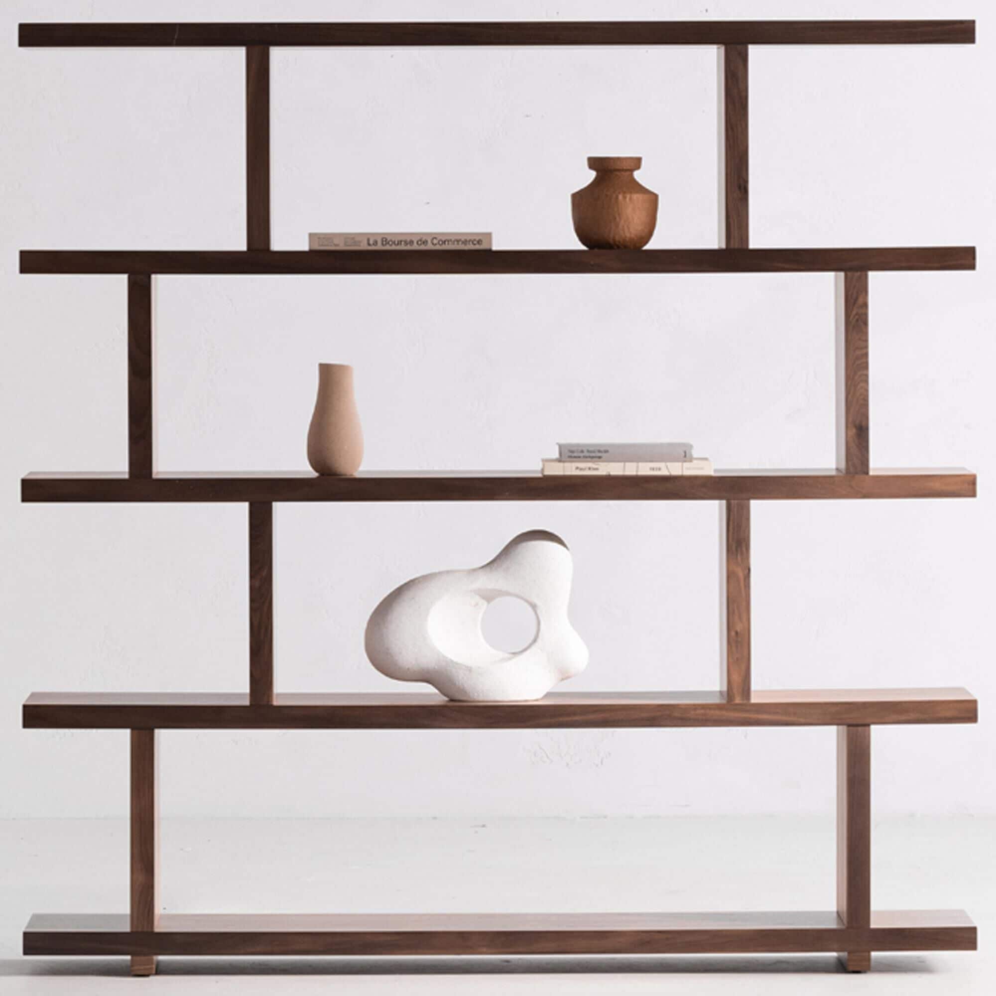Moe's Home Collection Miri 12-Shelf Bookcase in Brown