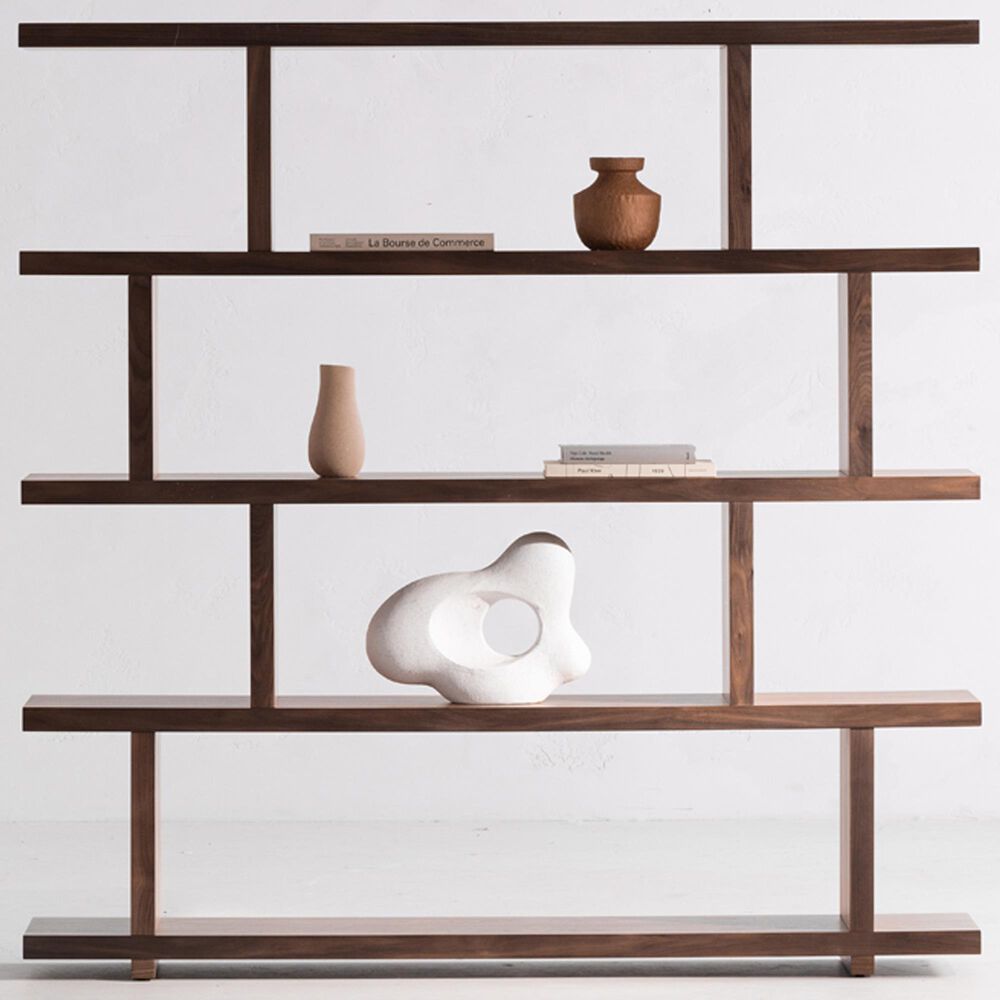 Moe&#39;s Home Collection Miri 12-Shelf Bookcase in Brown, , large