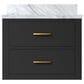 Lexora Home Castor 24" Single Bathroom Vanity in Black with White Acrylic Top and Rectangular Sink, , large