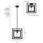 Hunter Doherty 1-Light Pendant in Onyx Bengal, , large