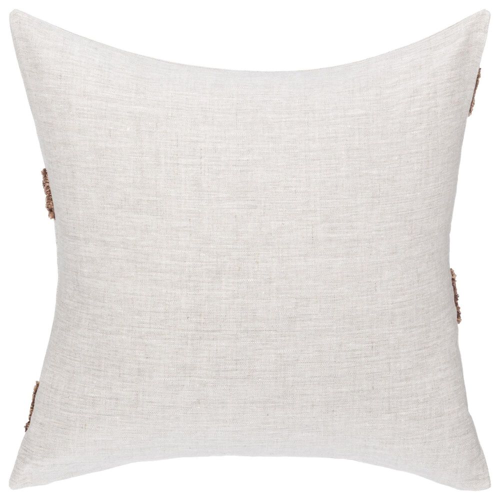Classic Home LN Essay 22" x 22" Throw Pillow in Frothed Brown, , large