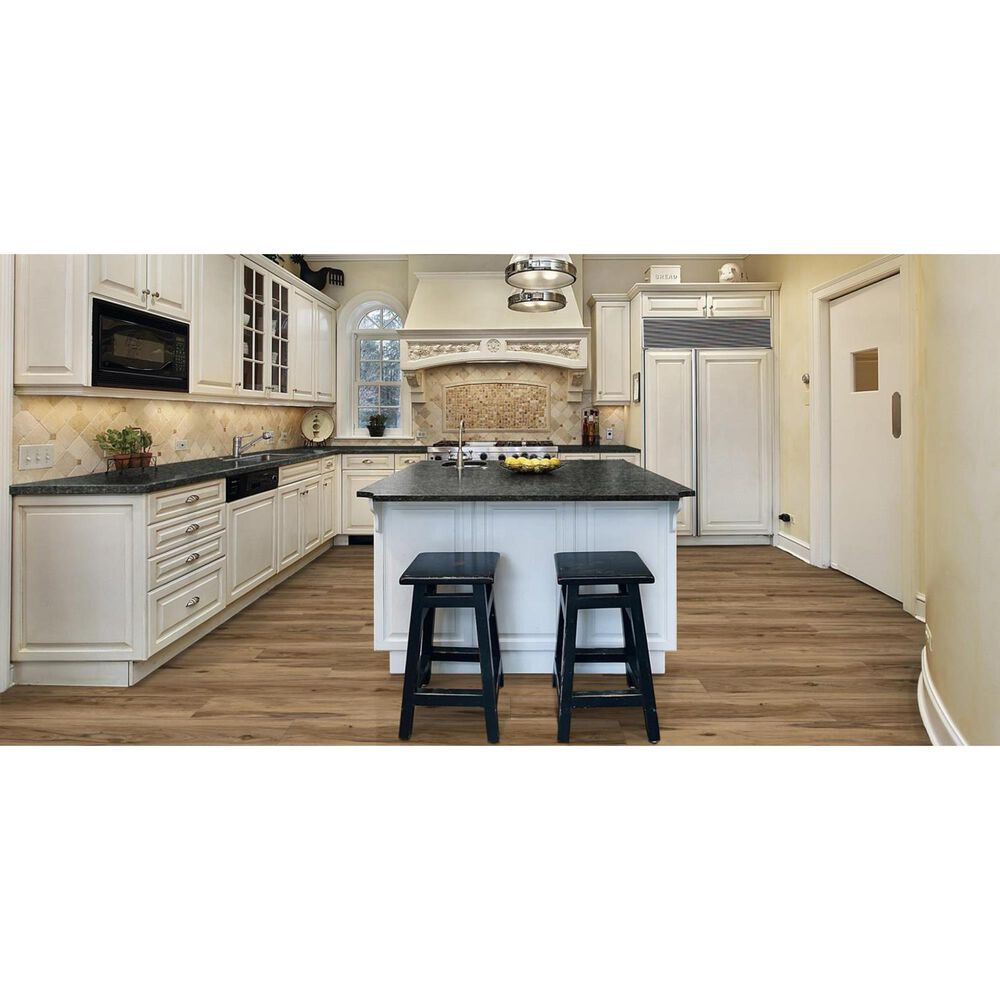 Tarkett NuGen Click Pecan Flame Claro 7&quot; x 48&quot; Luxury Vinyl Plank, , large