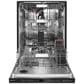KitchenAid 24" Built-In Pocket Handle Dishwasher with FreeFlex 3rd Rack and Top Control in Black Stainless Steel, , large