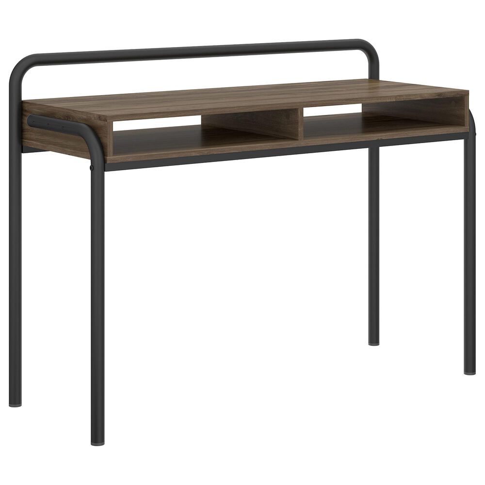 Rta Products Llc Allure Modern Classic Writing Desk in Walnut and Black, , large