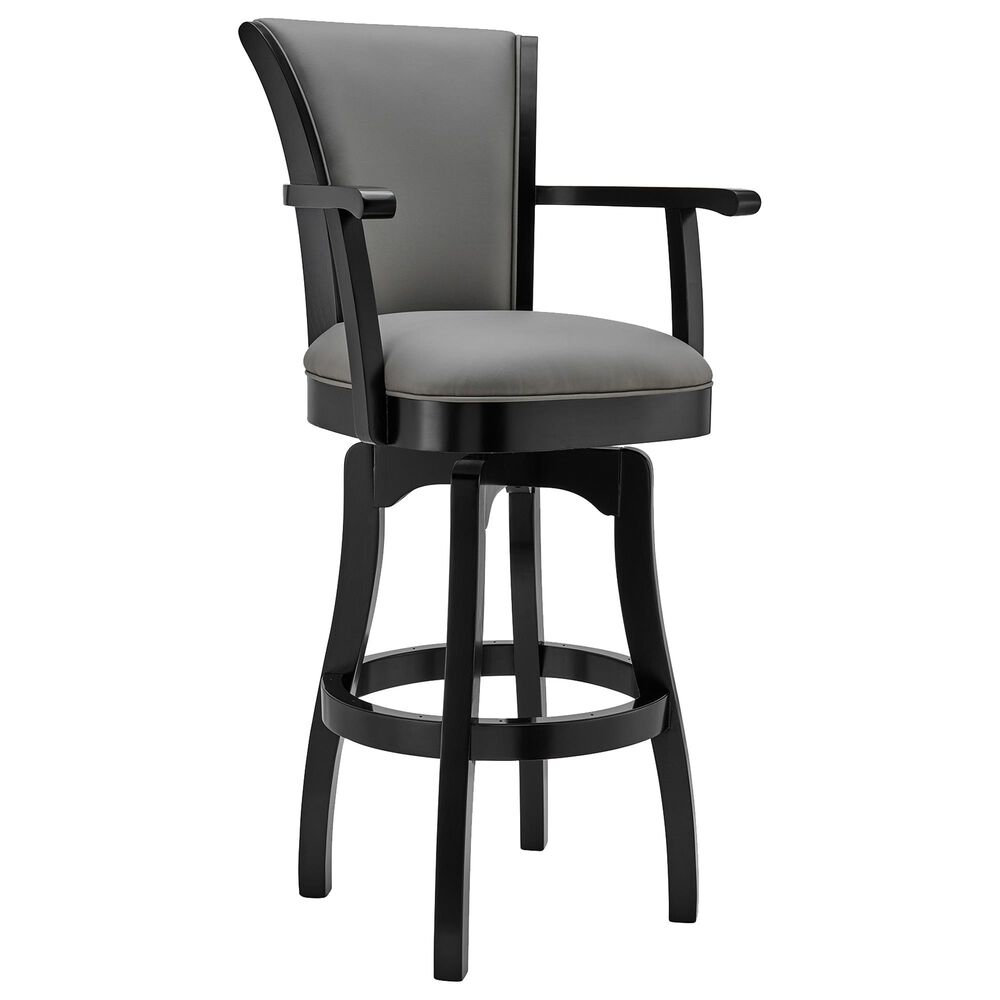 Blue River Raleigh Arm 26" Swivel Counter Stool in Grey, , large