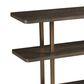 Artistica Home Andare Sofa Table in Dry Brown and Antiqued Brass, , large