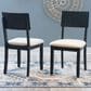 Linon Home Decor Jorissen Side Chair in Dark Charcoal (Set of 2), , large
