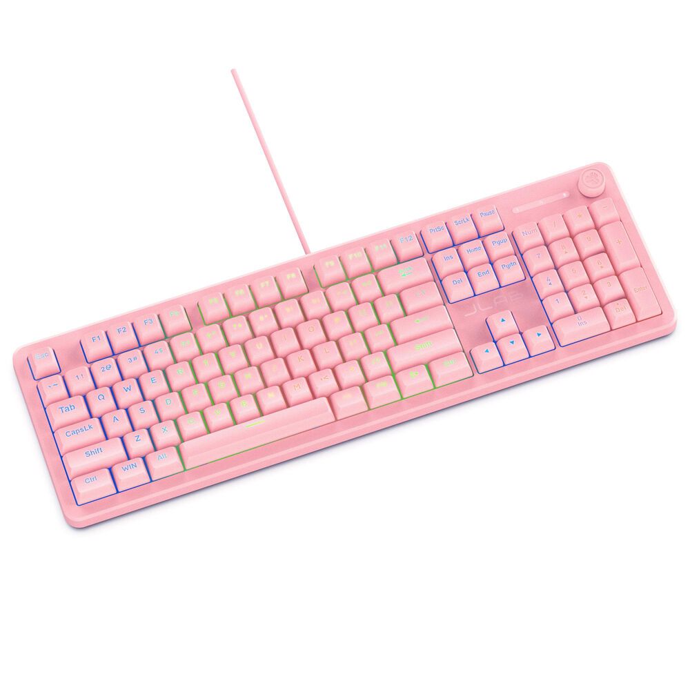 JLab Nightfall Wired Keyboard in Pink, , large