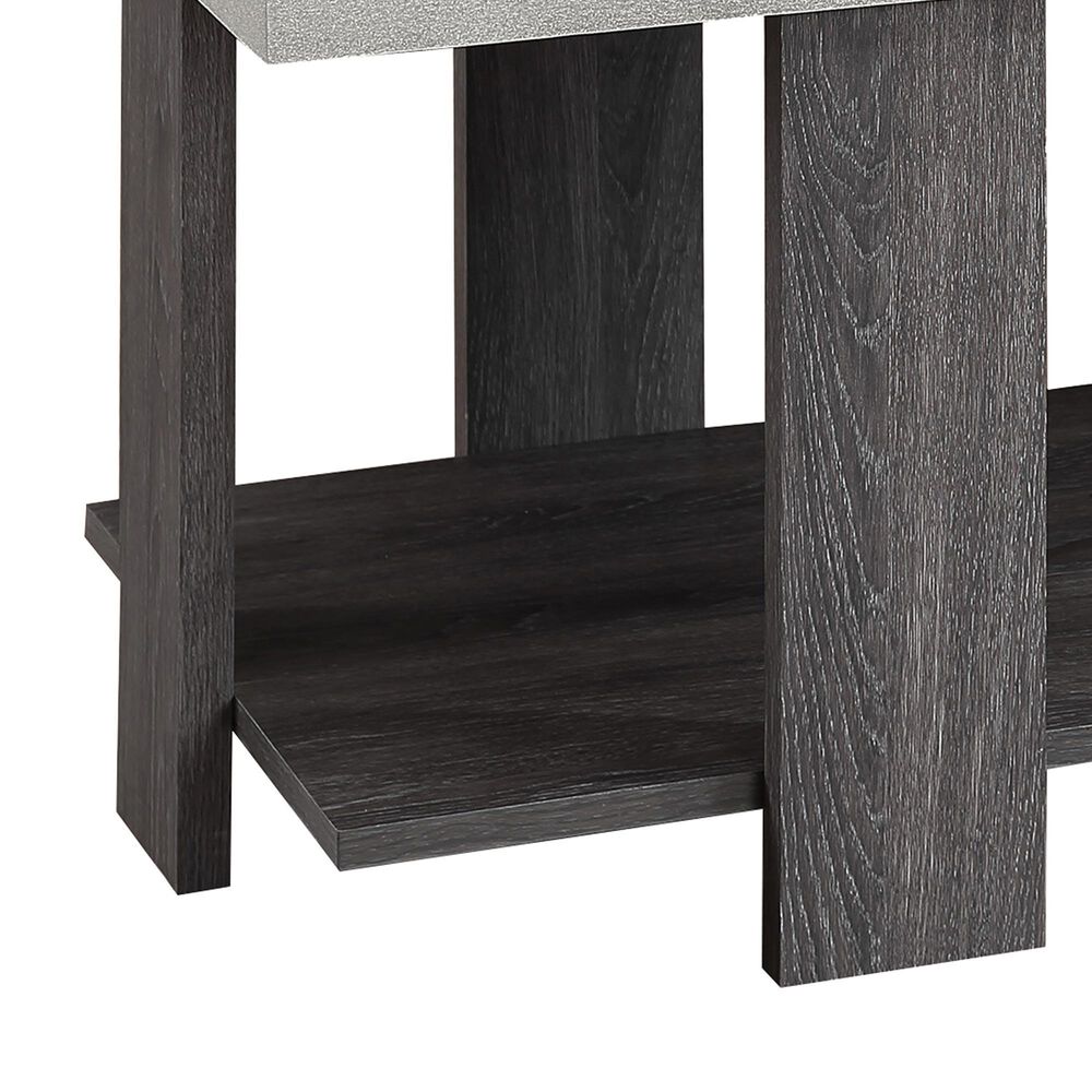 Crown Mark Boris 3-Piece Cocktail Table Set in Gray, , large