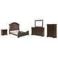 Liberty Furniture Arden Road 5-Piece King Bedroom Set in Satin Cherry, , large