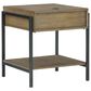 Ashley Fridley Square End Table in Black and Natural, , large