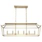Hunter Laurel Ridge 6-Light Linear Chandelier in Alturas Gold, , large