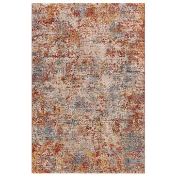 Surya Mirabel 5" x 7"5" Peach, Orange, Cream, Brown, Saffron and Denim Area Rug, , large