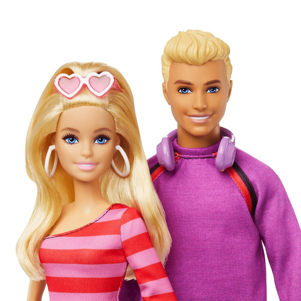 Barbie and Ken Fashionista Doll Set in Multicolor, , large