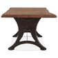 Home Trends & Design Organic Forge 72" Dining Table in Raw Walnut and Antique Zinc - Table Only, , large