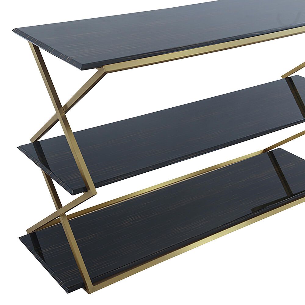 Blue River Westlake Console Table in Brushed Gold, , large