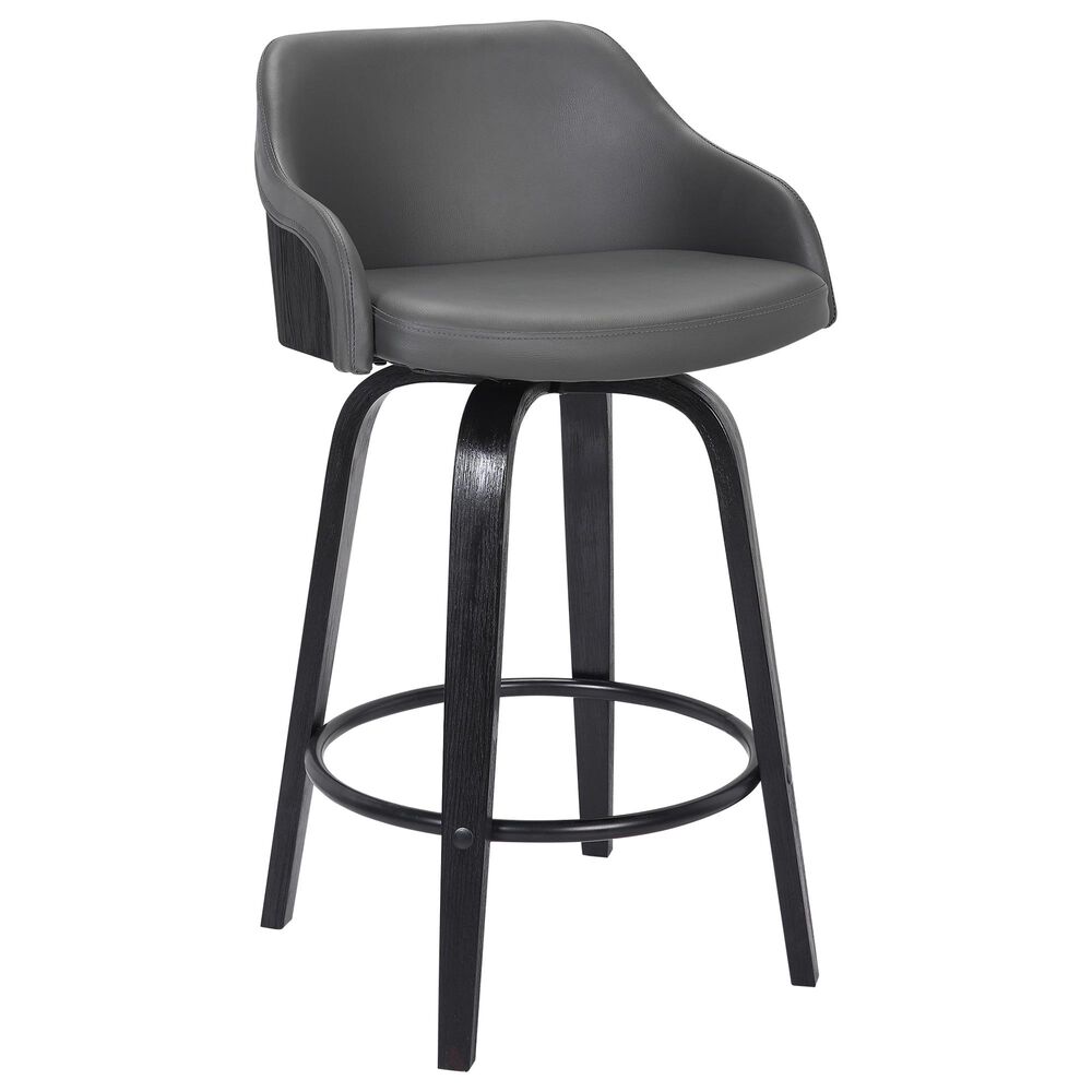 Blue River Alec 26" Swivel Counter Stool in Grey, , large