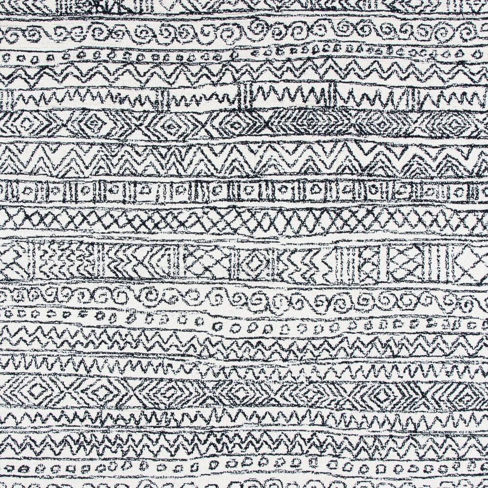 Safavieh Micro-Loop MLP228A 4&#39; x 6&#39; Ivory and Black Area Rug, , large