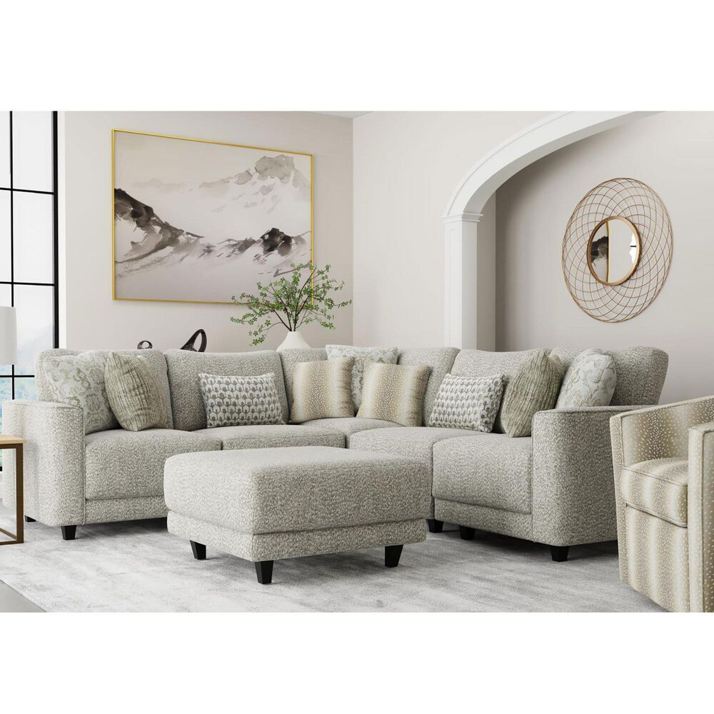 Henderson Breckenridge 5-Piece Stationary Sectional in Tatum Pearl, , large