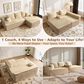 HOMLUX 2-Piece L-Shaped Sectional with Right Facing Chaise in Beige, , large