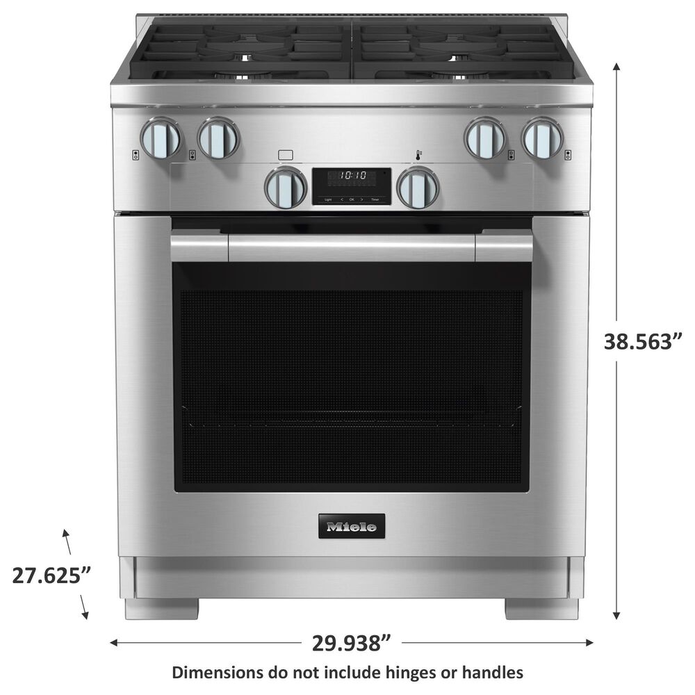 Miele 30&quot; Slide-In Gas Range in Stainless Steel, , large