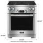 Miele 30" Slide-In Gas Range in Stainless Steel, , large