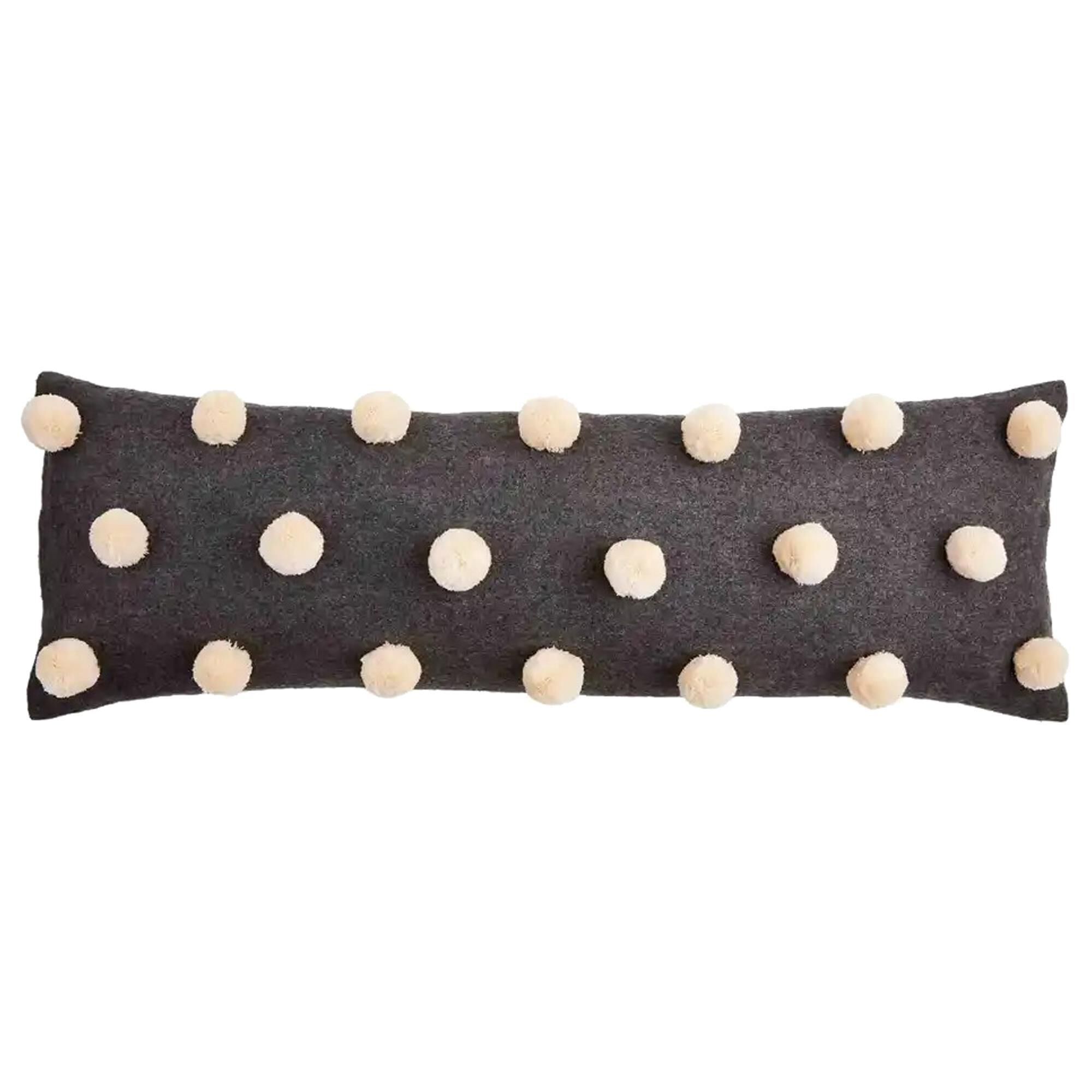 Black and best sale cream lumbar pillow